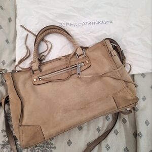 Rebecca Minkoff Regan Studded Suede Satchel